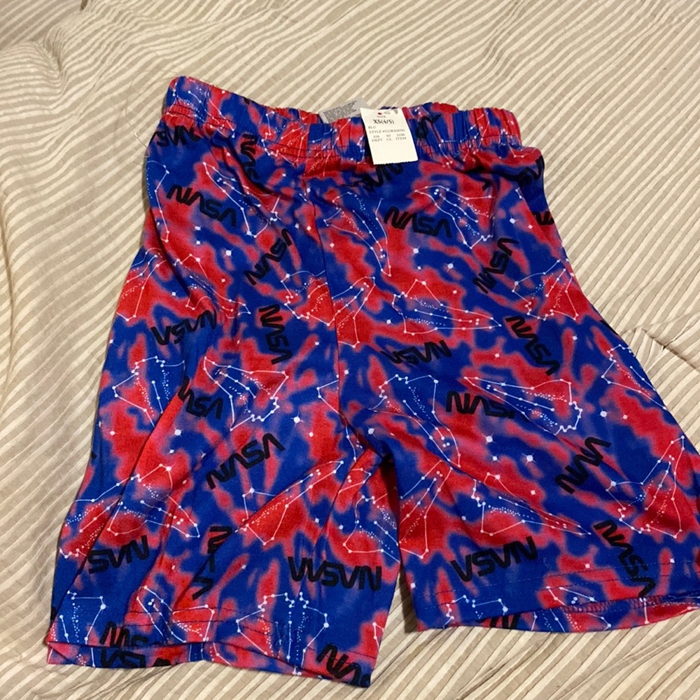 NASA BOYS XS PAJAMA SHORTS NWT
